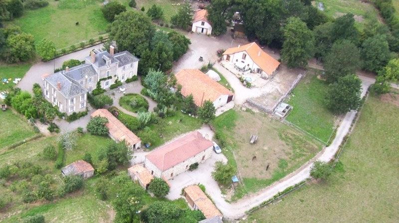 Vue aérienne du Domaine de la Garneraie